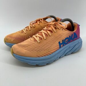 Hoka Rincon 3 Women's 10 B Running Shoes Orange Blue Pink Lightweight